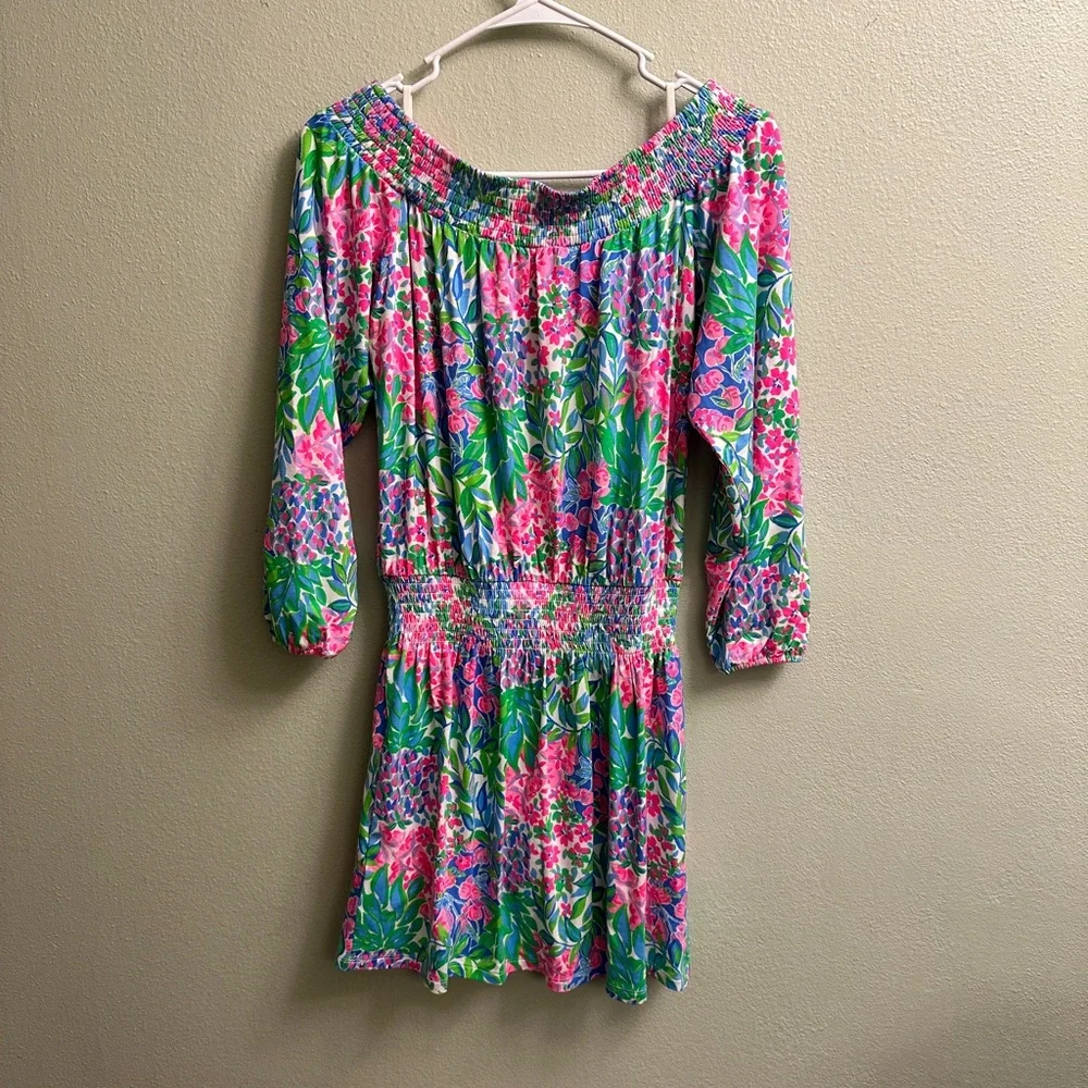 Lilly Pulitzer Cyla Off the Shoulder Romper Skort Dress Size Small NWT! - Picture 4 of 9